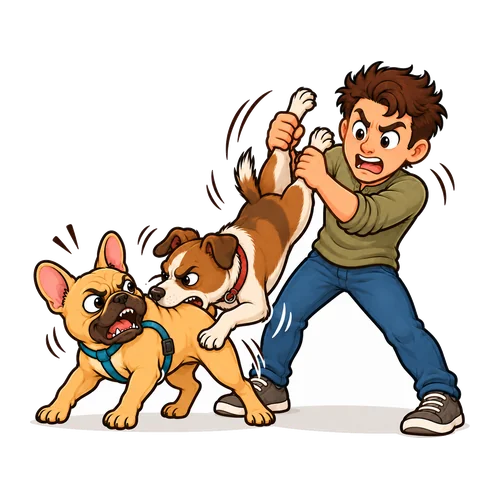 Breaking Up a Dog Fight